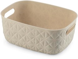 Curver cesta portaoggetti Softex 4L bianco gesso - cesta in plastica per giocattoli