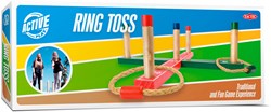 Gioco lancio degli anelli in legno per divertimento dentro e fuori