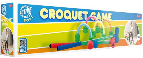 Set croquet in schiuma per bambini gioco da interno ed esterno