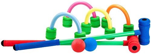 Set croquet in schiuma per bambini gioco da interno ed esterno-2