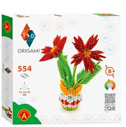 Alexander Toys Origami 3D Vaso di Fiori - Set Creativo 554 Pezzi