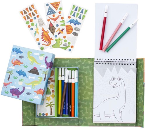 Tiger Tribe set da colorare - libro da colorare dinosauri e set attività per bambini-3