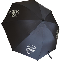 Team Merchandise ombrello Arsenal - grande ombrello da golf nero tifoso