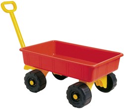 Androni Giocattoli carrello rosso - carrello da spiaggia plastica con maniglia