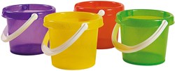 Androni Giocattoli secchiello glitter per bambini piccoli - giocattolo da spiaggia multicolore