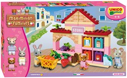 Set costruzioni supermercato Unico Maximilian Families 60 pezzi giocattolo