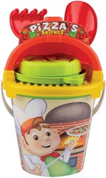 Androni Giocattoli giochi da spiaggia Set Secchiello Pizza di Sabbia bambini