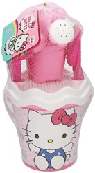 Androni Giocattoli Hello Kitty set spiaggia secchiello rosa 6 pezzi giocattolo