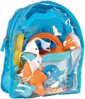 Androni Giocattoli zaino giochi da spiaggia balena 7 pezzi multicolore
