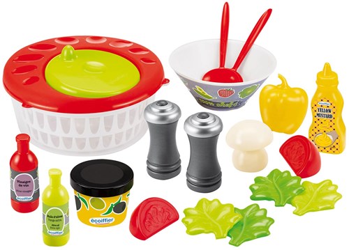 Ecoiffier set insalata giocattolo 21 pezzi cucina gioco di ruolo-2