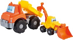 Ecoiffier camion ribaltabile giocattolo escavatore - set veicoli da costruzione