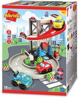 Abrick garage giocattolo con trasportatore e auto - set garage bambini