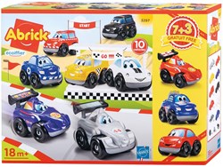 Abrick set macchinine giocattolo - 10 veicoli plastica