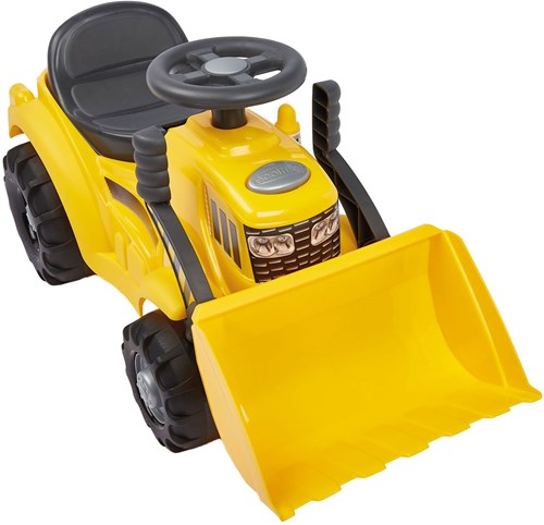 Ecoiffier Maxi Trattore cavalcabile con pala anteriore - Trattore giocattolo giallo per bambini-3