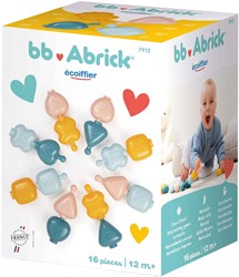 Abrick set costruzioni perline motricità - giocattolo Montessori colorato 16 pezzi