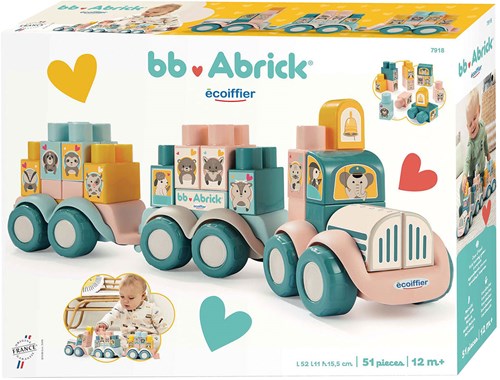 Abrick trenino degli animali blocchi da costruzione giocattolo pastello 51 pezzi