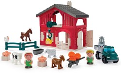 Abrick set fattoria da costruire - giocattolo fattoria con animali e accessori