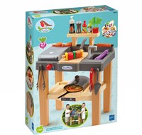 Ecoiffier cucina estiva giocattolo barbecue e forno per pizza 27 pezzi
