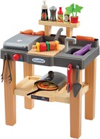 Ecoiffier cucina estiva giocattolo barbecue e forno per pizza 27 pezzi-2