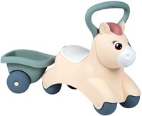 Smoby auto cavalcabile pony con rimorchio removibile e grande maniglia - baby ride-on-2