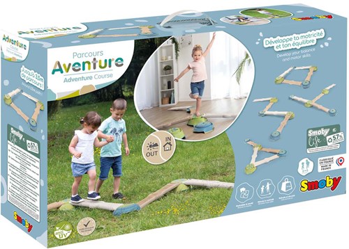 Smoby percorso avventura giocattolo equilibrio per bambini dai 2 anni