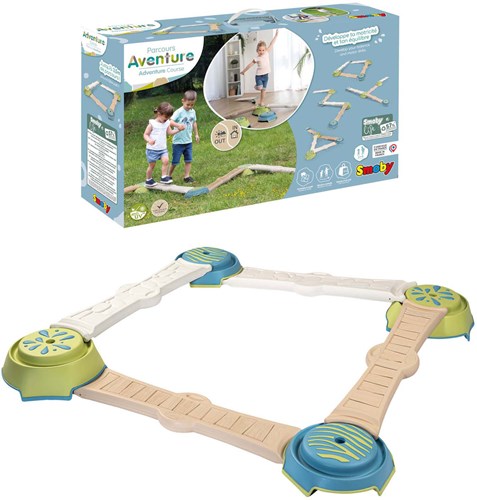 Smoby percorso avventura giocattolo equilibrio per bambini dai 2 anni-3