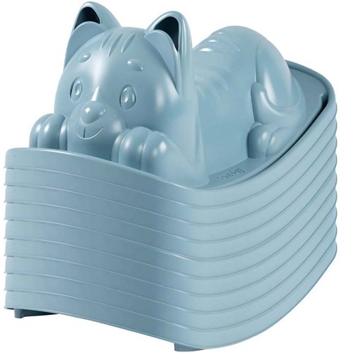 Smoby dondolo gatto blu - giocattolo ergonomico per bambini da esterno