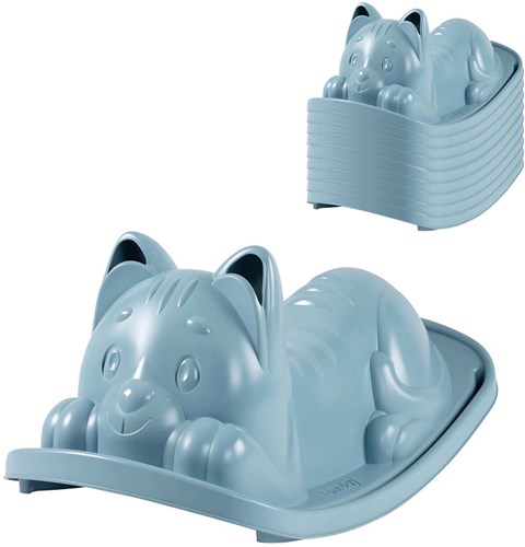 Smoby dondolo gatto blu - giocattolo ergonomico per bambini da esterno-3