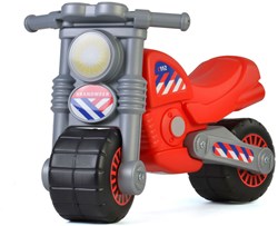 Bicicletta senza pedali Cavallino moto dei pompieri plastica rossa bambini