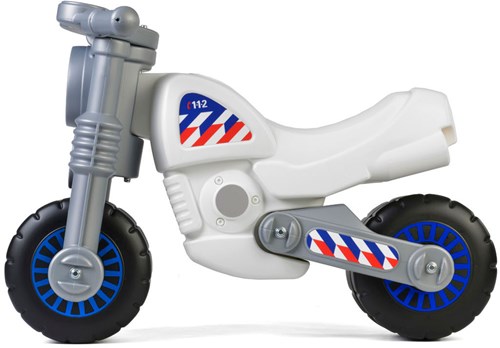 Cavallino Toys bicicletta senza pedali moto della polizia bianca - moto giocattolo per bambini-2
