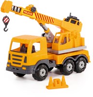 Cavallino Toys camion rimorchio giocattolo - camion arancione in plastica