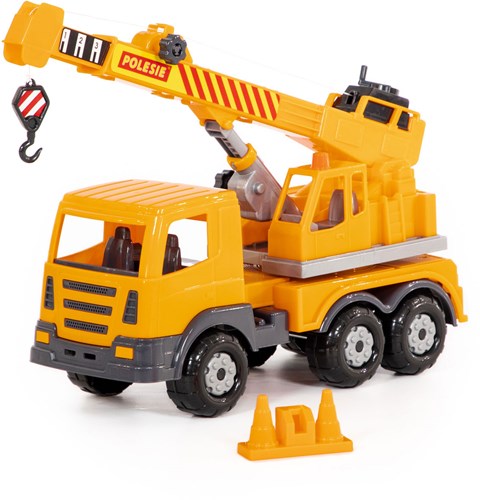 Cavallino Toys camion rimorchio giocattolo - camion arancione in plastica