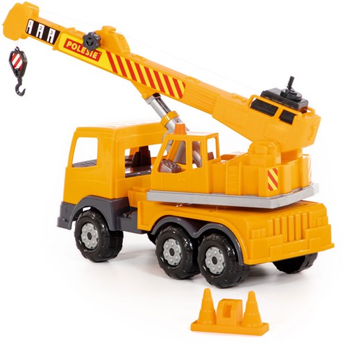 Cavallino Toys camion rimorchio giocattolo - camion arancione in plastica-3