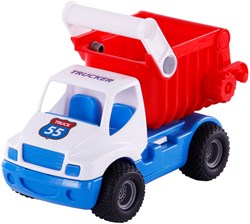 Camion ribaltabile giocattolo Grip con ruote in gomma 26cm multicolore