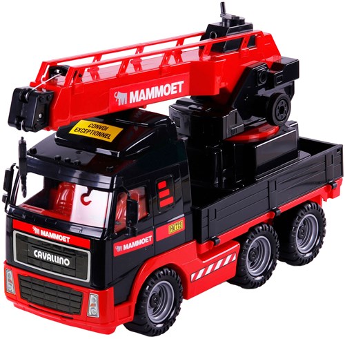 Cavallino camion gru giocattolo Mammoet scala 1:16 veicolo da cantiere rosso