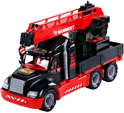 Camion gru giocattolo Cavallino rosso scala 1:16 plastica