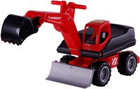 Escavatore Mammoet cavalcabile giocattolo rosso sabbia-2