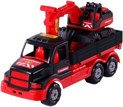 Camion giocattolo Cavallino Mammoet Torpedo con escavatore 44,5cm