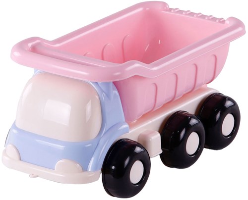 Camion ribaltabile da spiaggia rosa giocattolo in plastica 29cm camion sabbia
