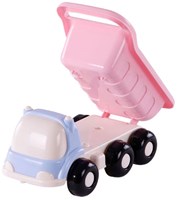 Camion ribaltabile da spiaggia rosa giocattolo in plastica 29cm camion sabbia-2