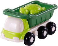 Camion ribaltabile spiaggia stampi sabbia verde giocattolo Cavallino