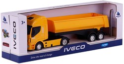 Camion ribaltabile giocattolo Cavallino Iveco scala 1:30 giallo plastica
