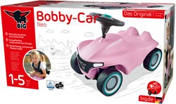 BIG Bobby Car Neo auto cavalcabile rosa con ruote silenziose e sedile ergonomico