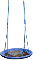 Hudora altalena nido lusso blu - giocattolo altalena da esterno 90cm-2