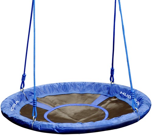 Hudora altalena nido lusso blu - giocattolo altalena da esterno 90cm