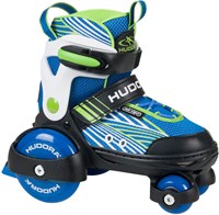 Hudora pattini a rotelle regolabili bambini misura 30-33 multicolore-2