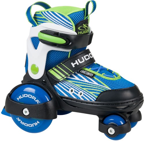 Hudora pattini a rotelle regolabili bambini misura 30-33 multicolore-2