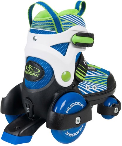Hudora pattini a rotelle regolabili bambini misura 30-33 multicolore-3