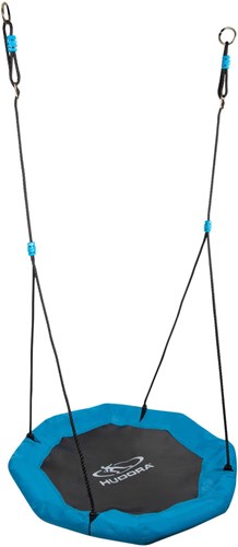 Hudora altalena nido da esterno Octagon 90 cm blu ergonomica
