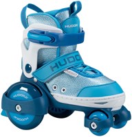 Hudora pattini a rotelle bambini regolabili blu misura 30-33